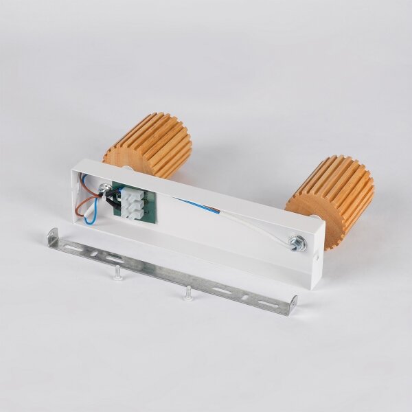 Brilagi - Spot MODERN WOOD 2xGU10/8W/230V, lemn/alb
