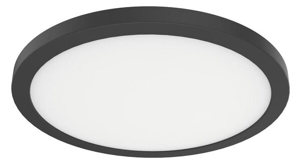 Plafonieră LED EVORA, 24W, 230V, 3000/4000/6000K, diametru 30 cm, neagră