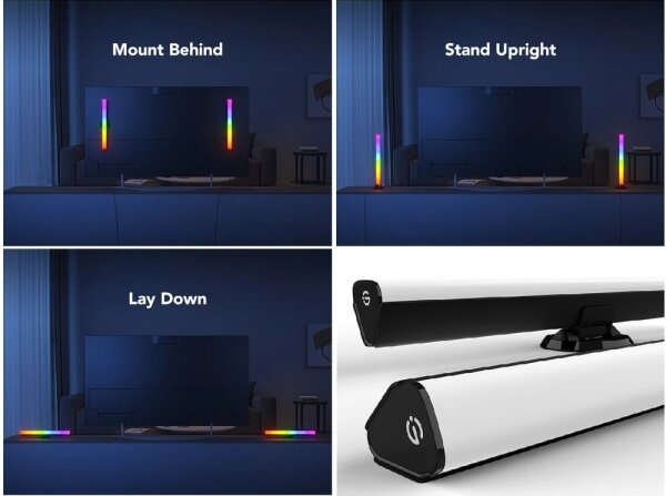 Govee - Panou SMART LED RGBIC 38 cm pentru TV 43-75" - set de 2 bucăți Wi-Fi