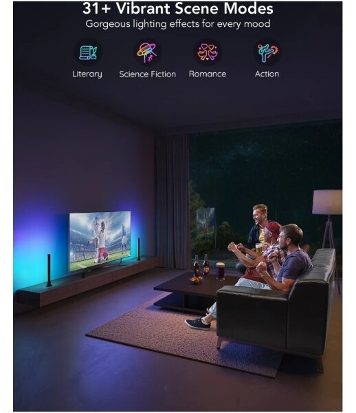 Govee - Panou SMART LED RGBIC 38 cm pentru TV 43-75" - set de 2 bucăți Wi-Fi