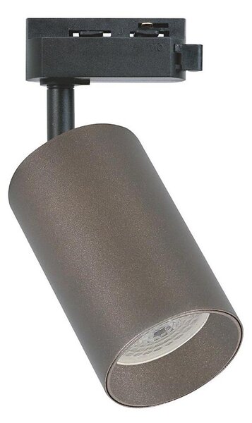 Spot pentru șină monofazică PIPE 1xGU10/10W/230V, maro