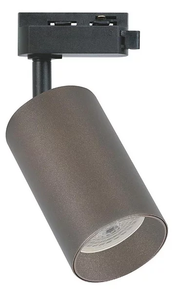 Spot pentru șină monofazică PIPE 1xGU10/10W/230V, maro