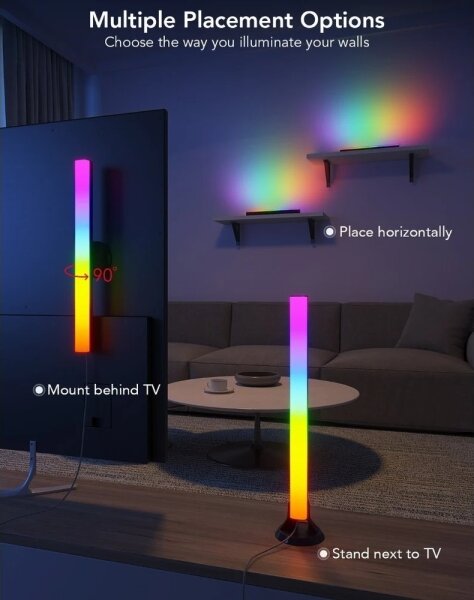 Govee - Panou SMART LED RGBIC 38 cm pentru TV 43-75" - set de 2 bucăți Wi-Fi