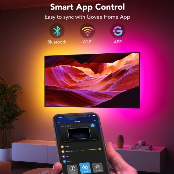 Govee - Iluminare ambientală LED SMART RGBIC pentru TV 40-50" cu Wi-Fi