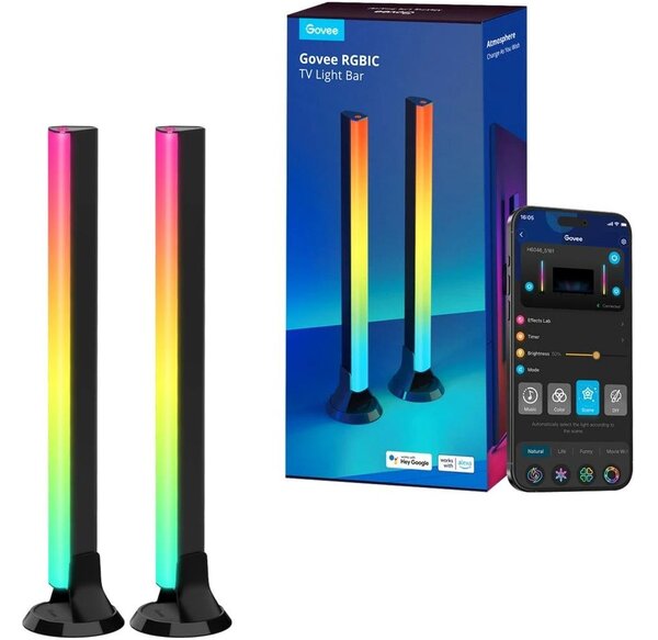 Govee - Panou SMART LED RGBIC 38 cm pentru TV 43-75" - set de 2 bucăți Wi-Fi