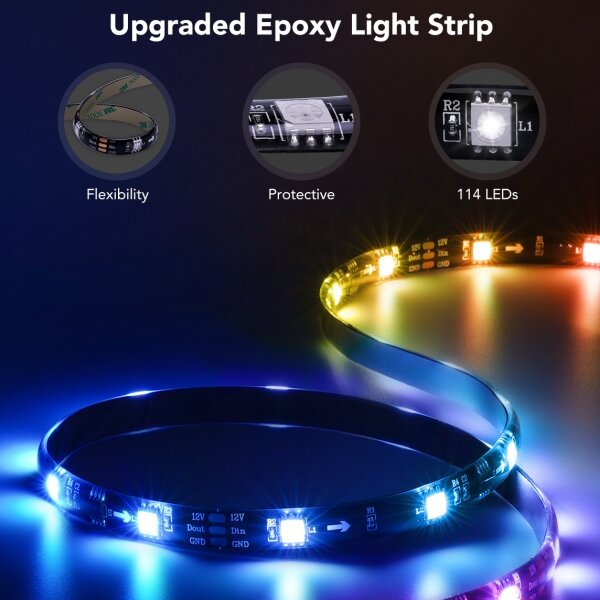 Govee - Iluminare ambientală LED SMART RGBIC pentru TV 40-50" cu Wi-Fi