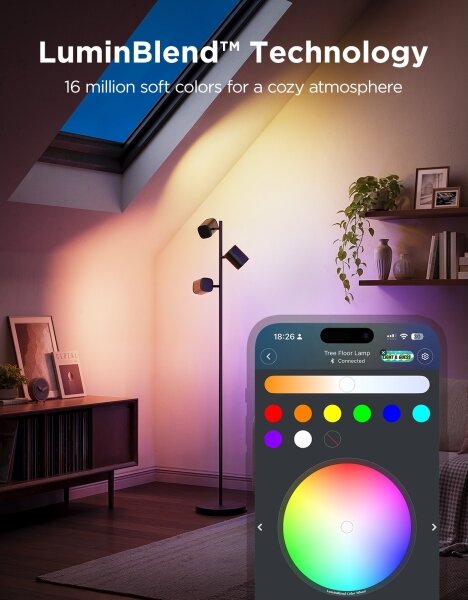 Govee - Lampă de podea LED dimmabilă TREE MATTER RGBICWW/48W/230V Wi-Fi