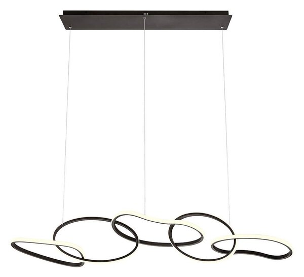 Redo BIAS 01-3393 – lustră suspendată LED dimabilă pe cablu, 120 W, 230 V, negru