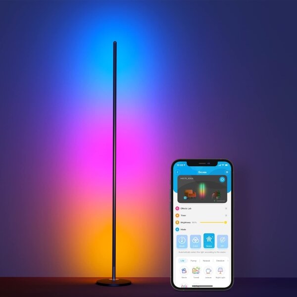 Govee - Lampă de podea dimabilă LED RGBW LITE MATTER, 24W/230V, Wi-Fi
