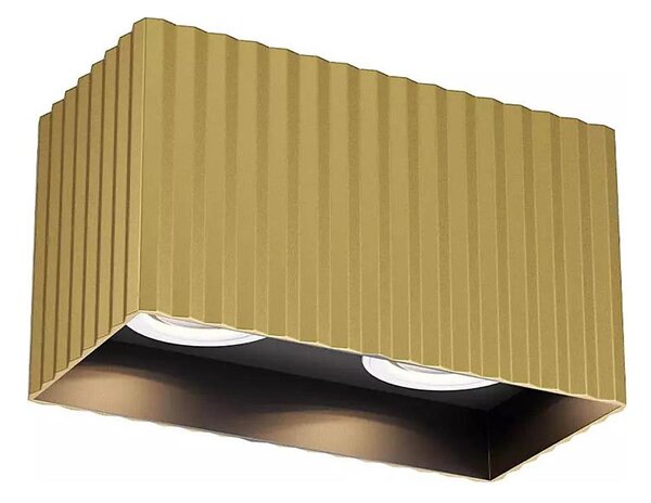 Redo 01-3411 - Spot aplicat DELPHI, 2xGU10/7W/230V, 16,1x8,1 cm, auriu