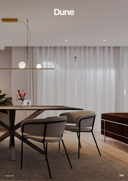 Redo 01-4301 - Lustră DUNE LED reglabilă pe cablu, 48W/230V, finisaj auriu