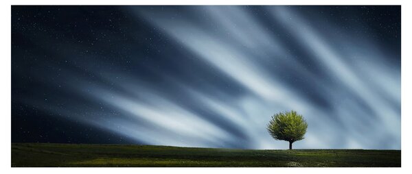 Tablou -Aurora boreală (120x50 cm)