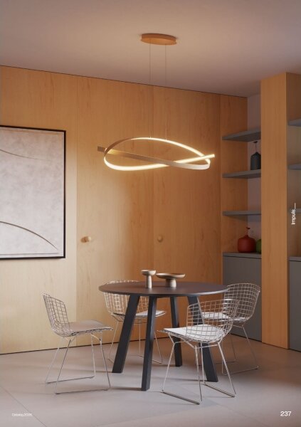 Redo 01-3616 - Lustru suspendat LED reglabil pe cablu IMPULS LED/38W/230V, auriu