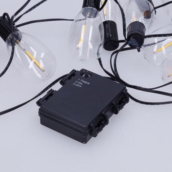 Brilagi - Ghirlandă LED pentru exterior 10xLED/3xAA 3,2m IP44 alb cald