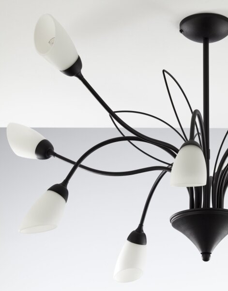 Jupiter 2056 - Candelabru GLORIOSA pe tijă 10xG9/14W/230V, negru