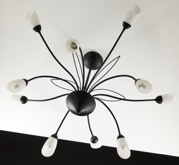 Jupiter 2056 - Candelabru GLORIOSA pe tijă 10xG9/14W/230V, negru