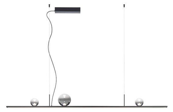 Redo 01-4302 - Lustru LED reglabil pe cablu DUNE LED/48W/230V negru/fumuriu