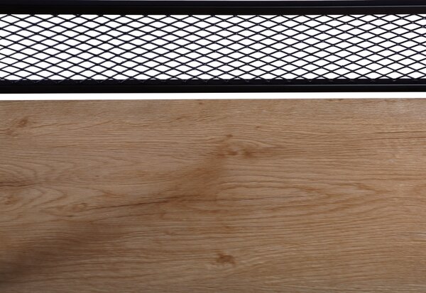 KONDELA Raft, negru/stejar, KELER TIP 2