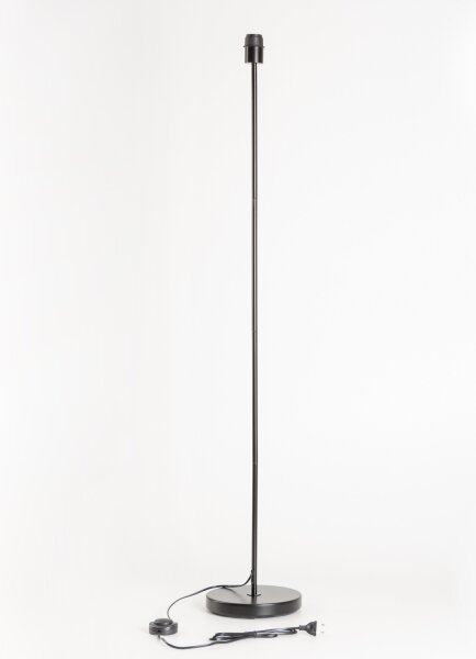 Brilagi - Lampă de podea LED CERIA 1xE27/40W/230V, diametru 25 cm, bambus/negru