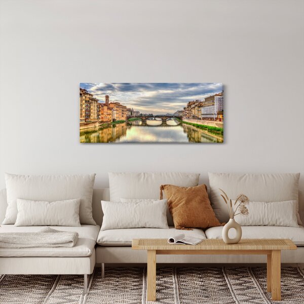 Tablou - Pod peste râu (120x50 cm)
