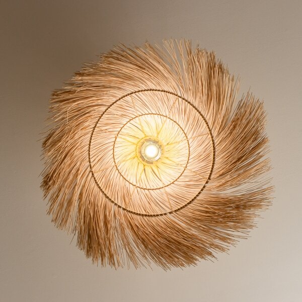 Brilagi - Lustră LED aplicată CERIA BOHO 1xE27/40W/230V, diam. 100 cm, ratan