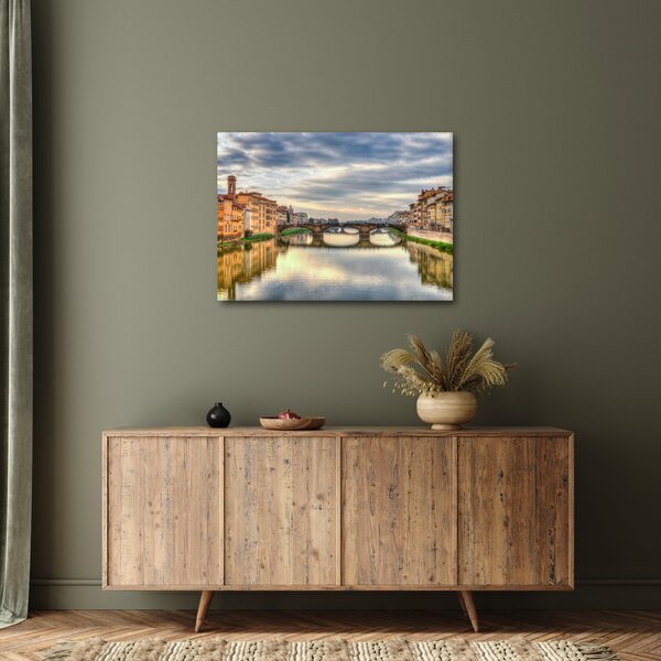 Tablou - Pod peste râu (70x50 cm)