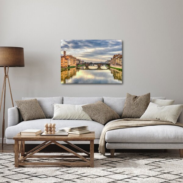 Tablou - Pod peste râu (70x50 cm)