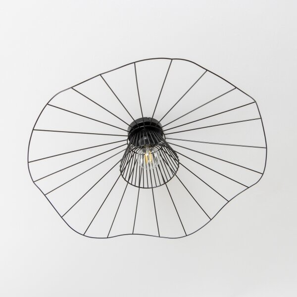 Brilagi - Lustră LED aplicată CERIA WIRE, 1xE27/40W/230V, diametru 80 cm, negru