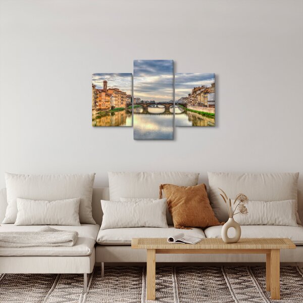 Tablou - Pod peste râu (90x60 cm)