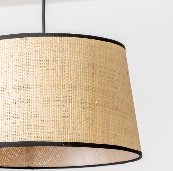 Lustră LED pe cablu CERIA 1xE27/40W/230V, diametru 35 cm, bej - Brilagi