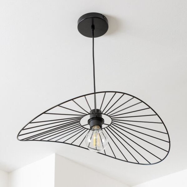 Brilagi - Lampă suspendată LED pe cablu CERIA WIRE 1xE27/40W/230V 40x56 cm negru