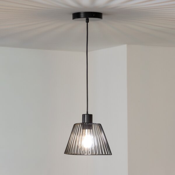 Brilagi - Pendul LED cu cablu CERIA WIRE, 1 x E27 (max. 40 W), 230 V, diametru 21 cm, negru