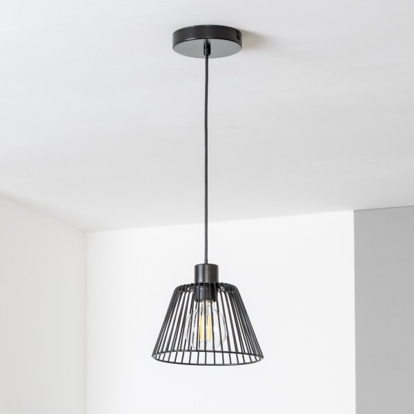 Brilagi - Pendul LED cu cablu CERIA WIRE, 1 x E27 (max. 40 W), 230 V, diametru 21 cm, negru