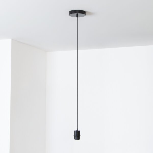 Brilagi - Pendul LED cu cablu CERIA WIRE, 1 x E27 (max. 40 W), 230 V, diametru 21 cm, negru