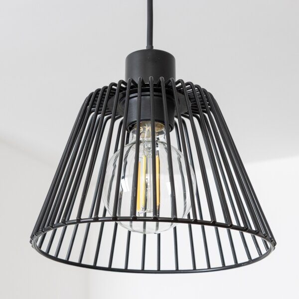 Brilagi - Pendul LED cu cablu CERIA WIRE, 1 x E27 (max. 40 W), 230 V, diametru 21 cm, negru