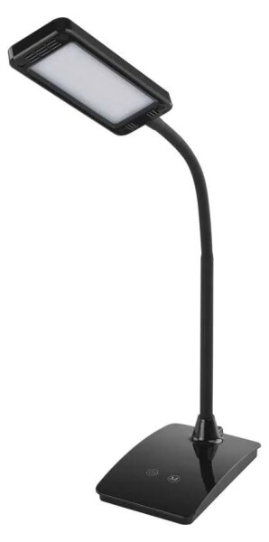 Lampă de birou LED EDDY, cu intensitate reglabilă, 6W, 230V, 3000/4500/6800K, neagră