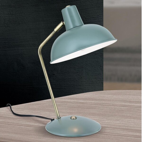 Orion - Lampă de masă FEDRA 1xE14/40W/230V verde mentă/alamă