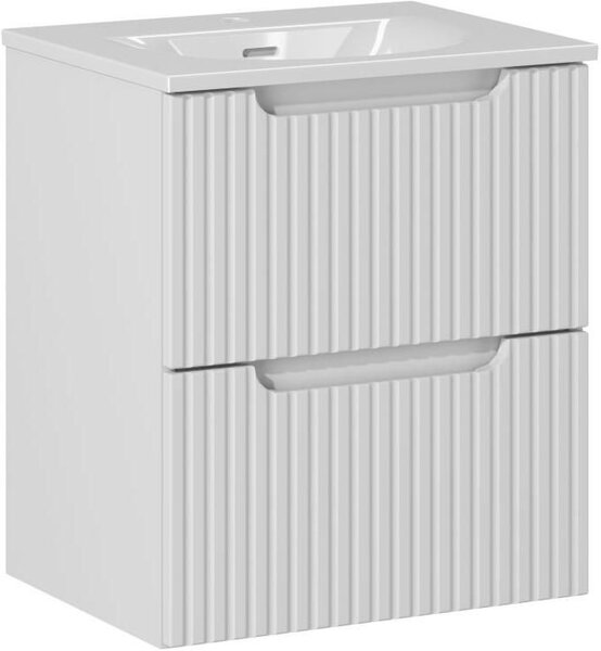 Set dulap Comad Nova White NOVA WHITE 82-50-2S, lavoar Comad Sky 3 SKY 3 50CM DP (E-8099-3-50)