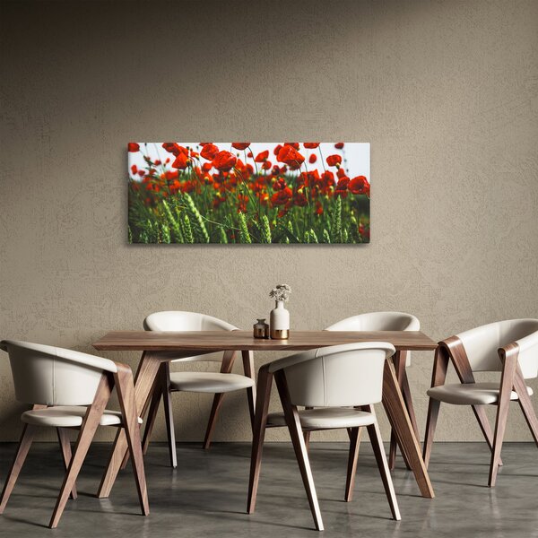Tablou - Maci în vânt (120x50 cm)