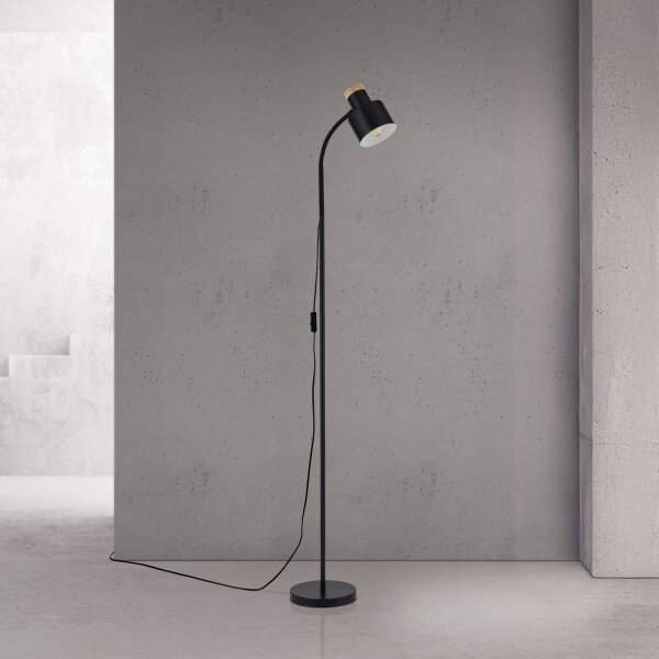 Orion - Lampă de podea GILI 1xE27/40W/230V neagră