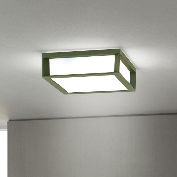 Orion - Corp de iluminat exterior HENRY 2xE27/15W/230V 26x26 cm IP44 verde