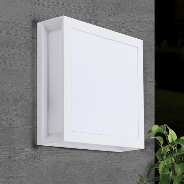 Orion - Lampă de exterior HENRY 2xE27/15W/230V 26x26 cm IP44 alb