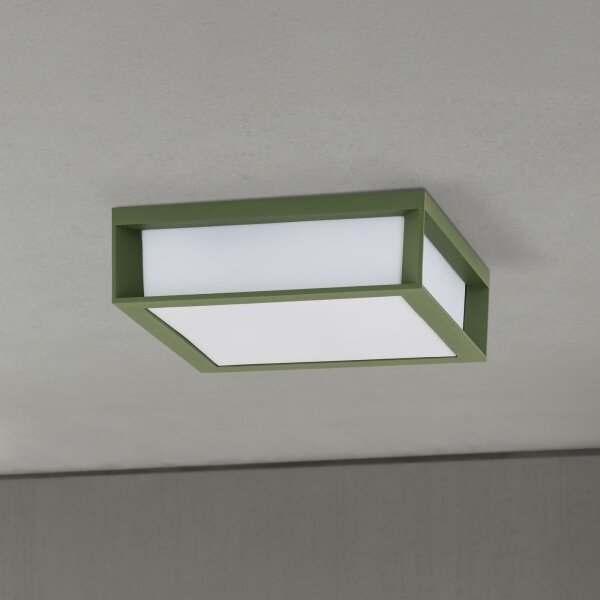 Orion - Corp de iluminat exterior HENRY 2xE27/15W/230V 26x26 cm IP44 verde