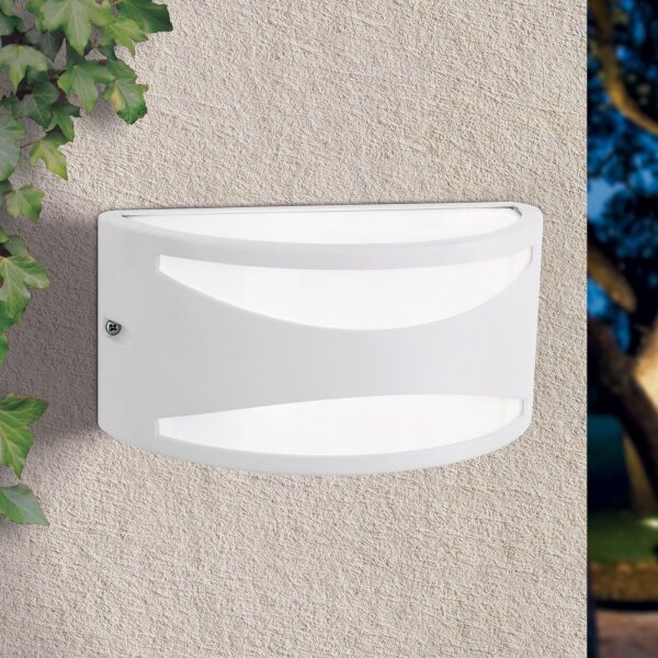 Orion - Aplică de exterior SHELL, 1 x E27, 40 W, 230 V, IP54, alb