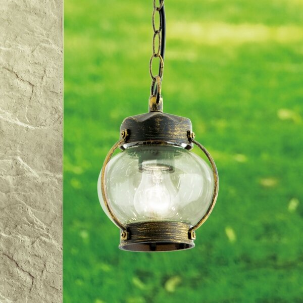 Orion - Lampă suspendată pentru exterior TAVERNA, 1xE27/60W/230V, IP23, bronz/patină
