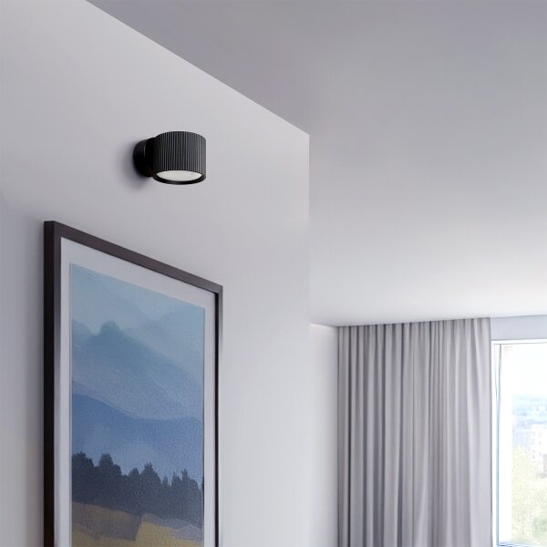 Brilagi - LED Aplică spot de perete STRIPY 1xGX53/15W/230V, neagră