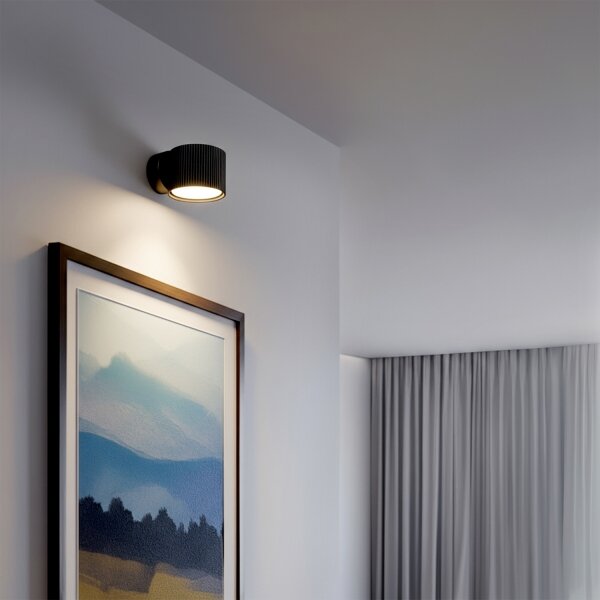 Brilagi - LED Aplică spot de perete STRIPY 1xGX53/15W/230V, neagră
