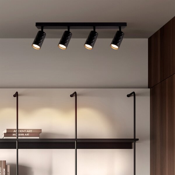 Brilagi - Spot LED RGBW dimerizabil SELE DIAMANT 4xGU10/4,8W/230V negru