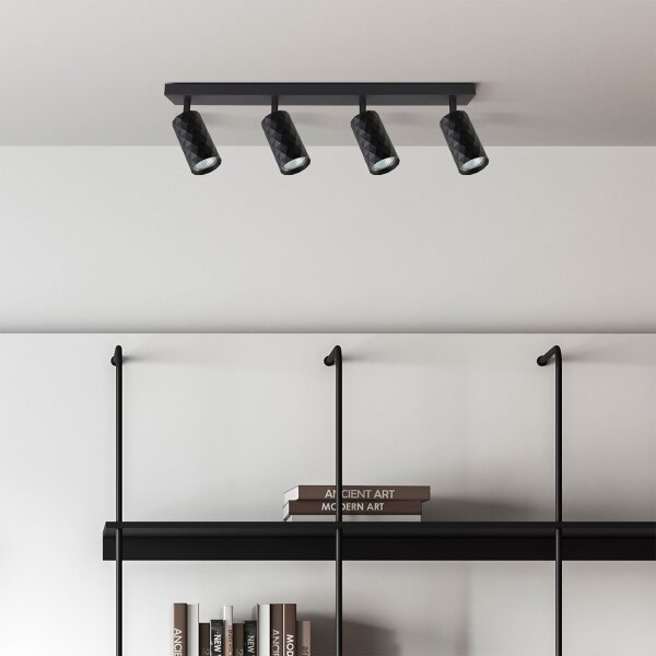 Brilagi - Spot LED RGBW dimerizabil SELE DIAMANT 4xGU10/4,8W/230V negru