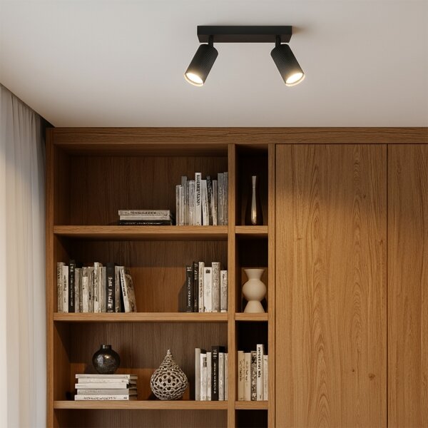 Brilagi - Spot LED RGBW dimerizabil SELE MODERN, 2x GU10, 4,8W, 230V, negru